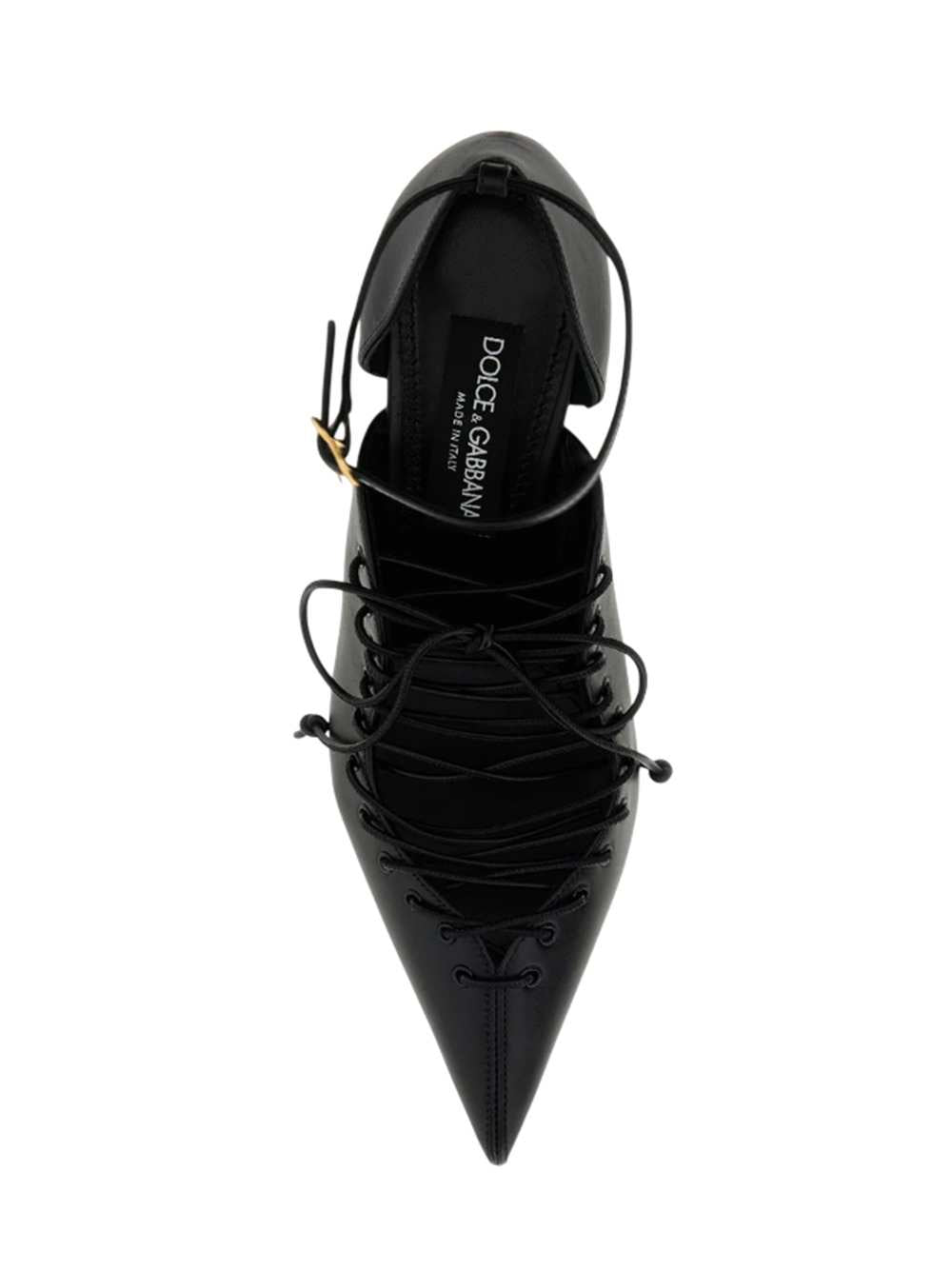Dolce & Gabbana Women Black Leather Heeled Shoes DOLCE & GABBANA