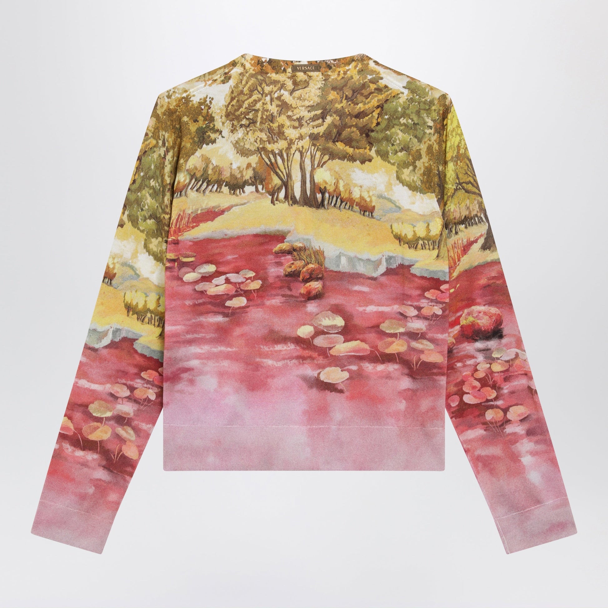 Versace Printed Silk Knit Cardigan Women VERSACE
