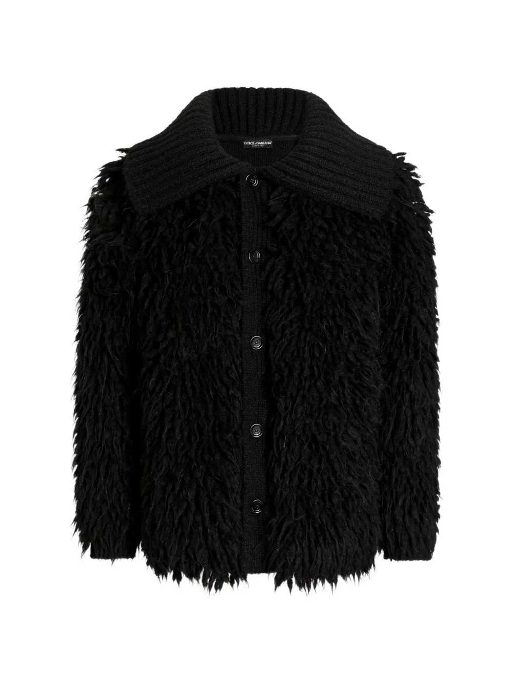 Dolce & Gabbana Men Faux-Fur Effect Cardigan DOLCE & GABBANA