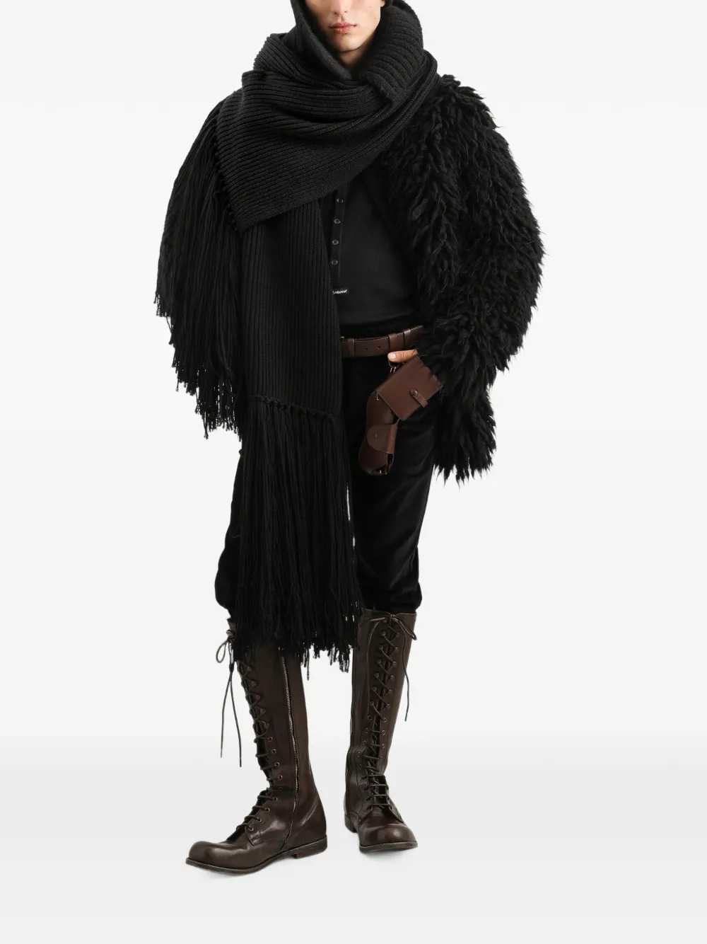 Dolce & Gabbana Men Faux-Fur Effect Cardigan DOLCE & GABBANA