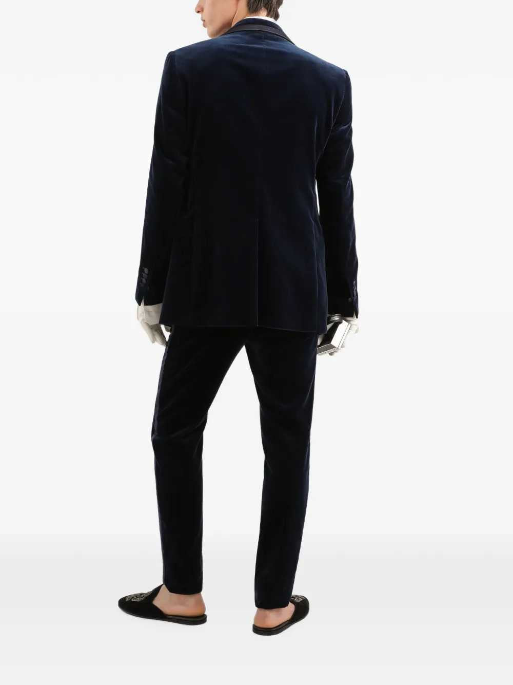 Dolce & Gabbana Men Velvet Trousers DOLCE & GABBANA