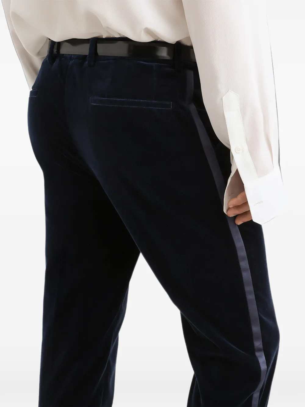Dolce & Gabbana Men Velvet Trousers DOLCE & GABBANA