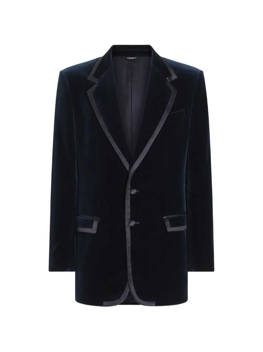 Dolce & Gabbana Men Sicilia Single-Breasted Velvet Jacket DOLCE & GABBANA