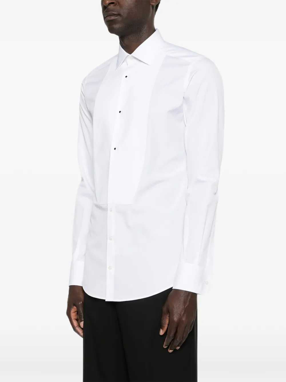 Dolce & Gabbana Men Gold-Fit Cotton Poplin Tuxedo Shirt DOLCE & GABBANA