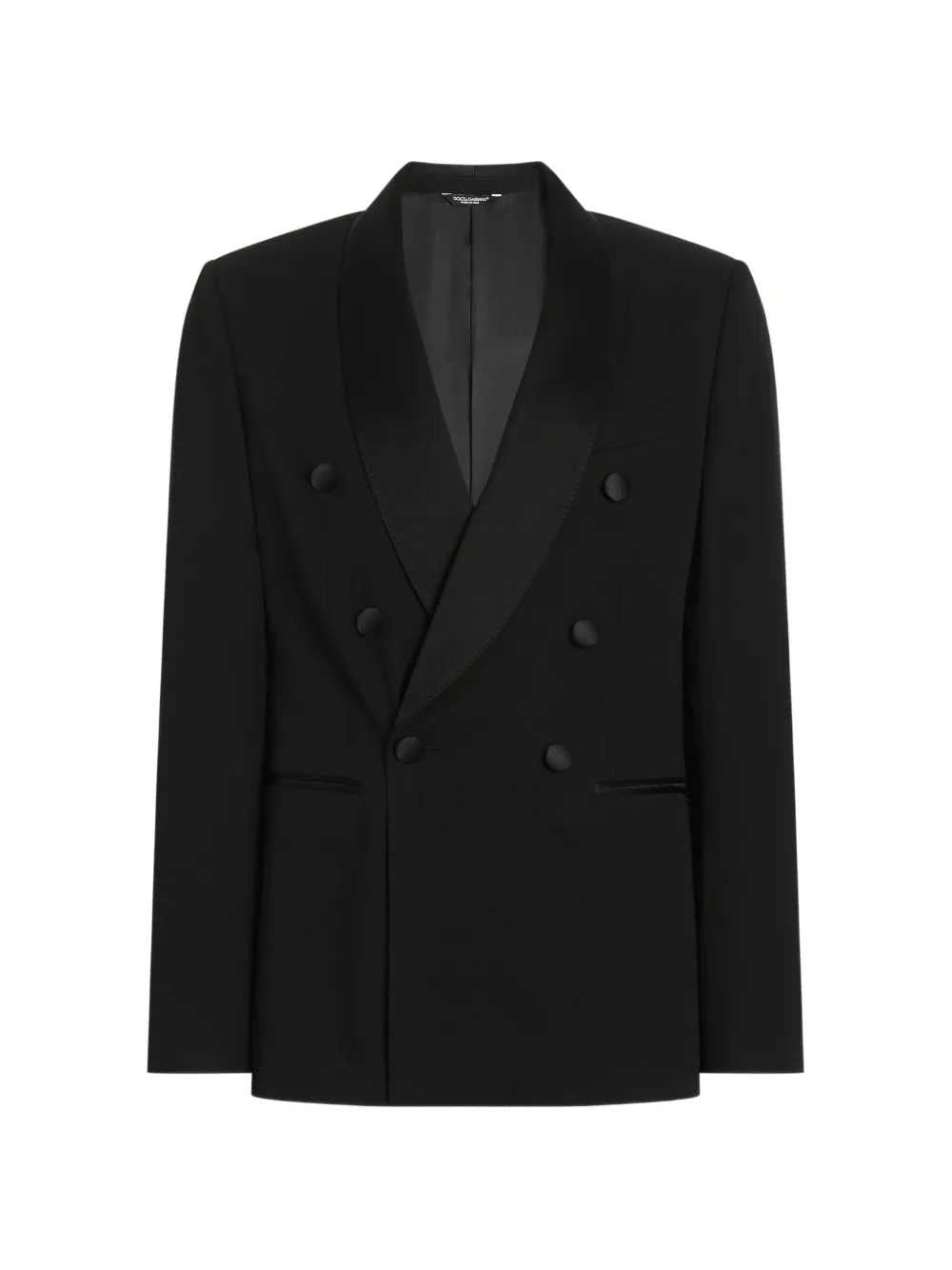 Dolce & Gabbana Men Double-Breasted Techno Gabardine Jacket DOLCE & GABBANA
