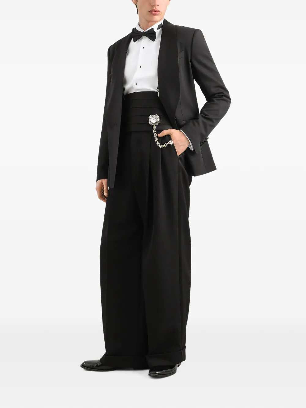 Dolce & Gabbana Men Double-Breasted Techno Gabardine Jacket DOLCE & GABBANA