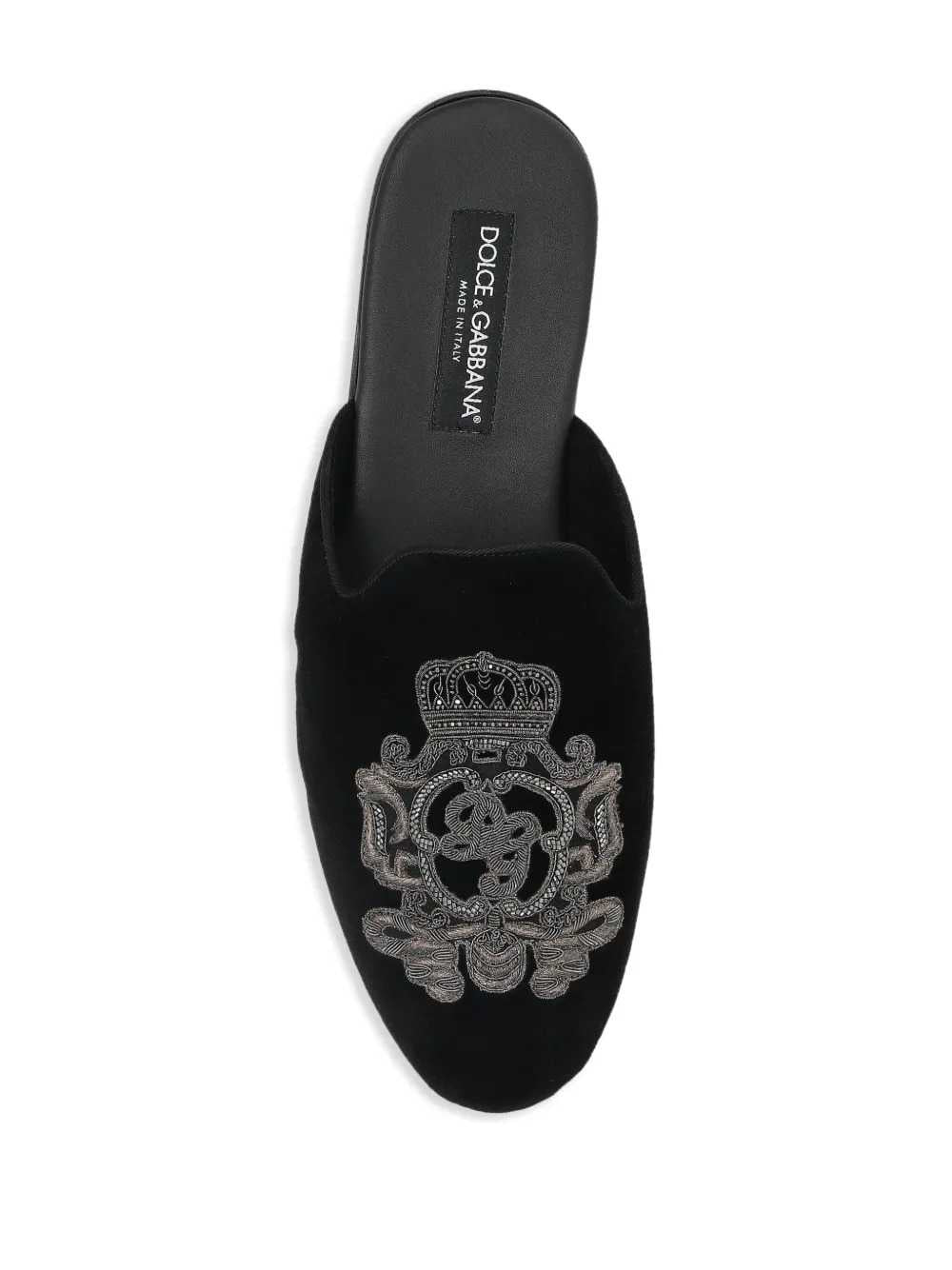 Dolce & Gabbana Men Embroidered Slippers DOLCE & GABBANA