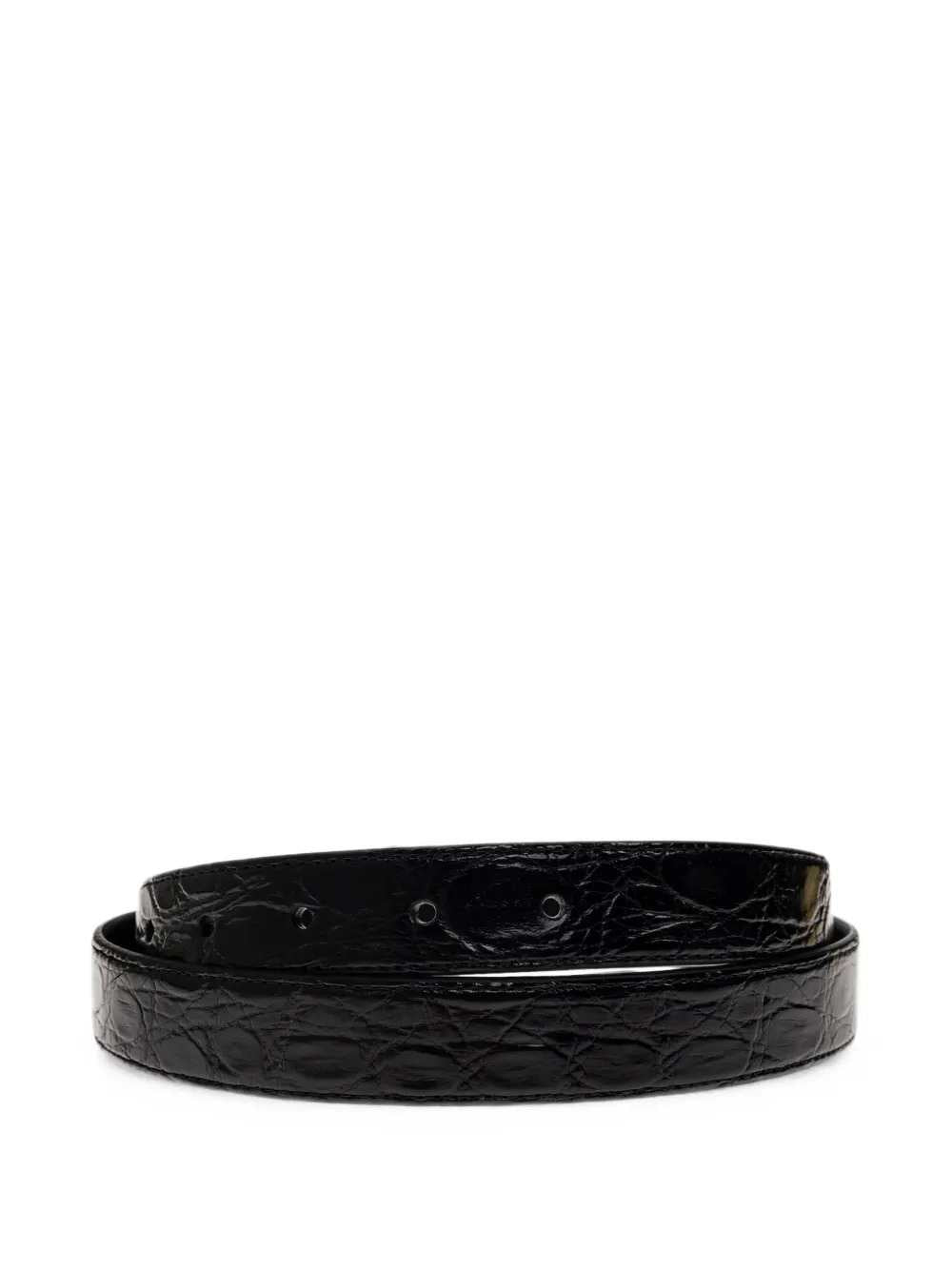 Dolce & Gabbana Men Crocodile-Effect Buckle Belt DOLCE & GABBANA