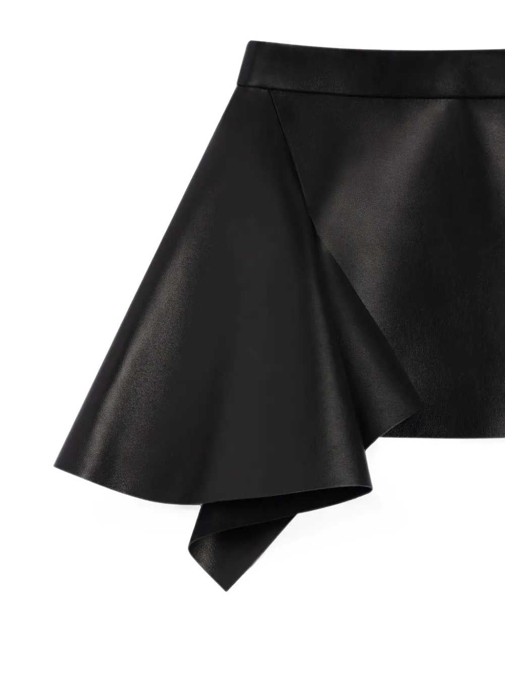 Givenchy Women Asymmetric Leather Miniskirt GIVENCHY