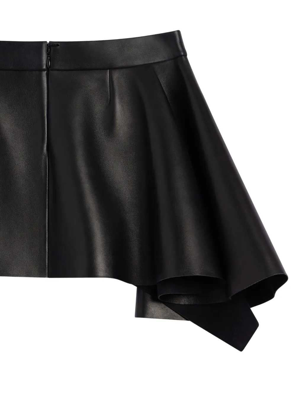 Givenchy Women Asymmetric Leather Miniskirt GIVENCHY