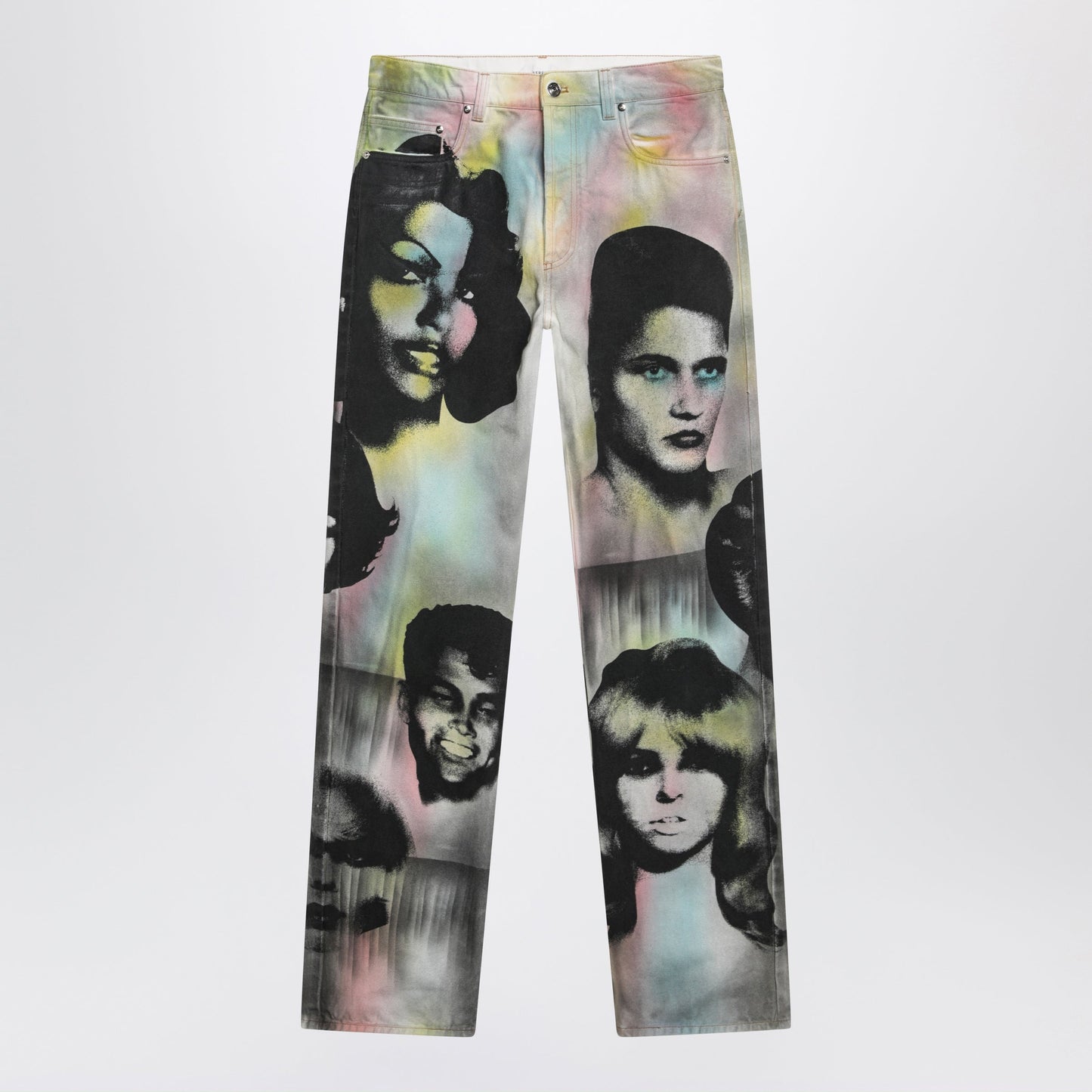 Versace Straight Jeans With The Party Print Men VERSACE