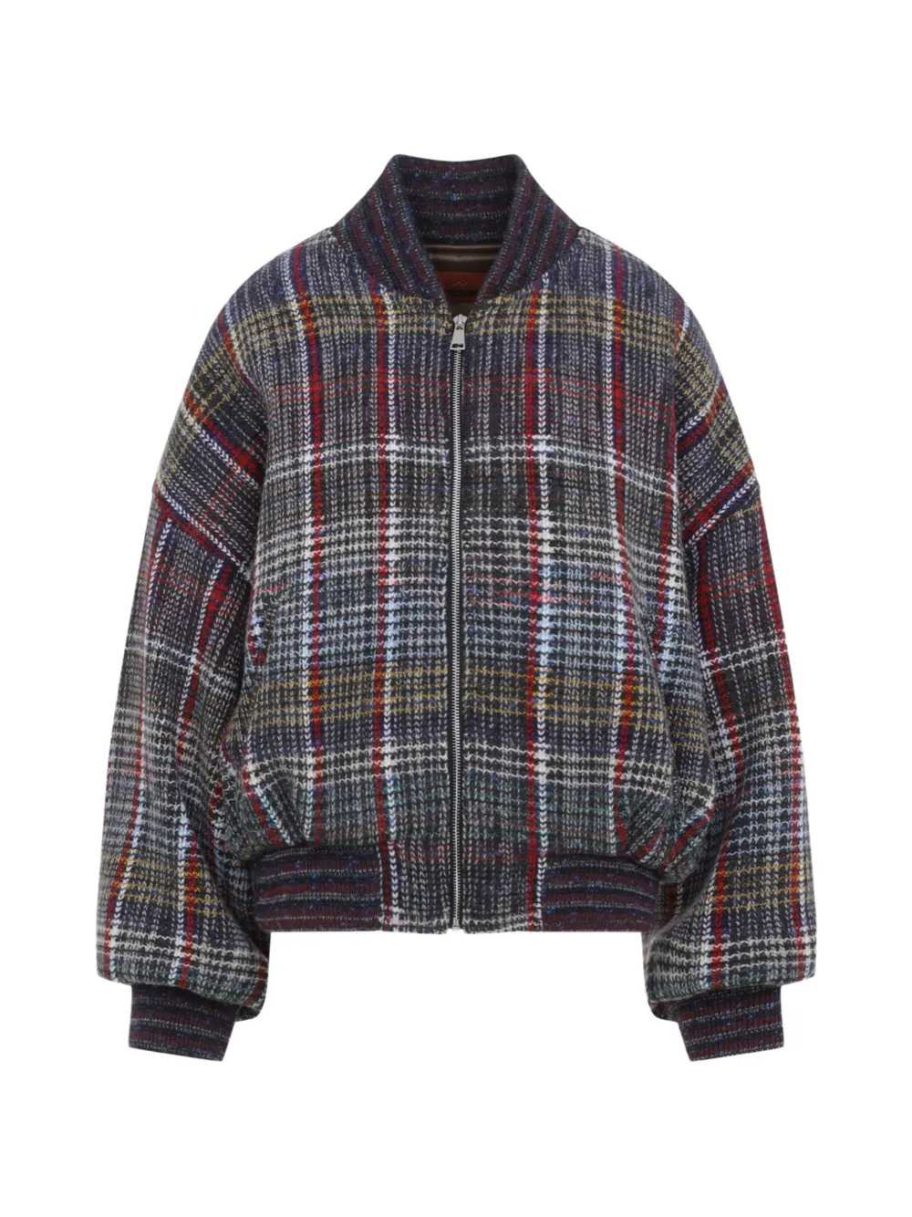 Missoni Women Checked Wool Bomber Jacket MISSONI