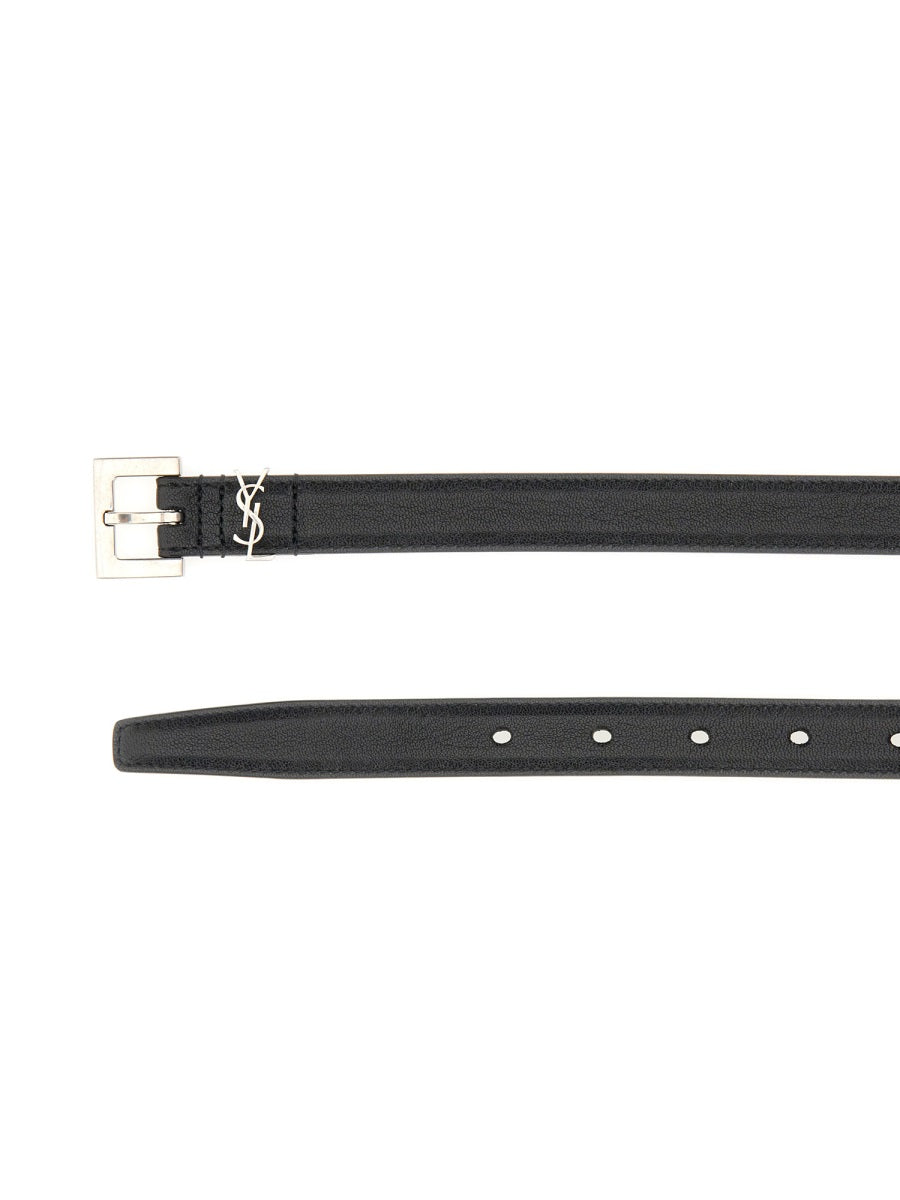 Saint Laurent Men Cintura Sottile "Cassandre" SAINT LAURENT