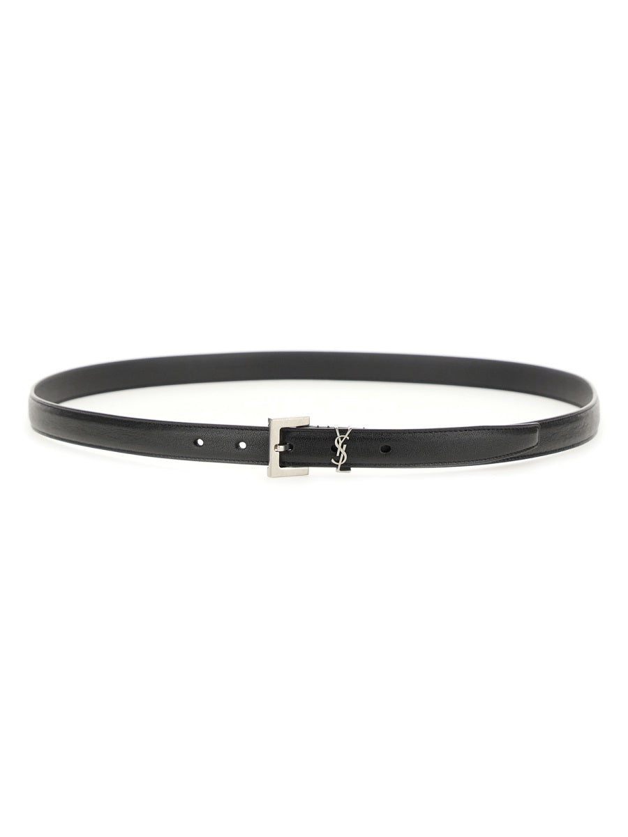 Saint Laurent Men Cintura Sottile "Cassandre" SAINT LAURENT