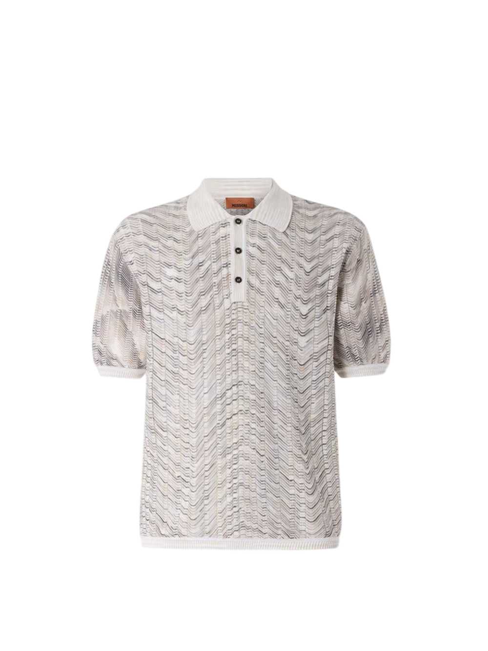 Missoni Men Open-Knit Cotton And Viscose Polo Shirt MISSONI