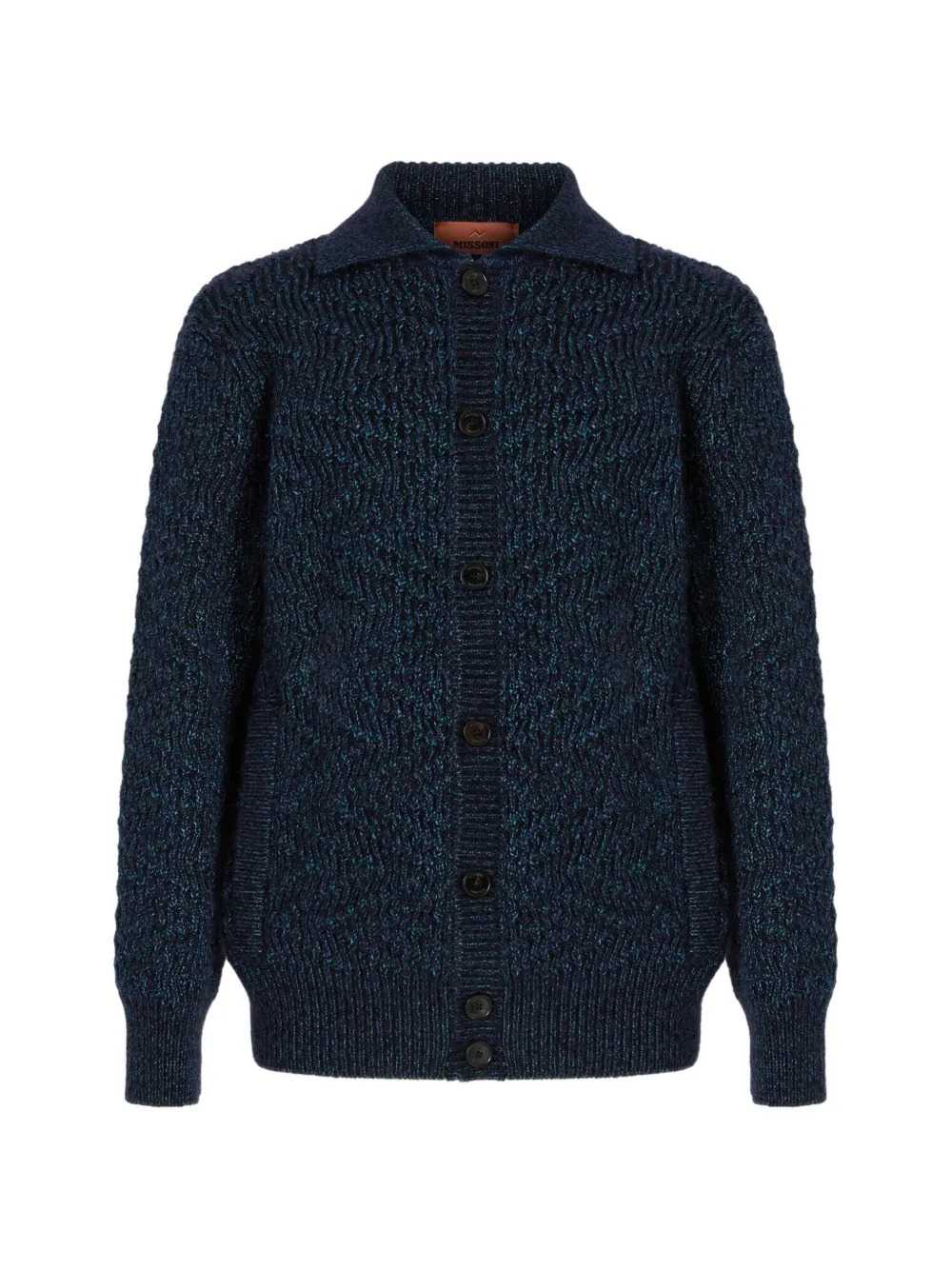 Missoni Men Oversized Wool-Blend Cardigan With Alpaca Inserts MISSONI