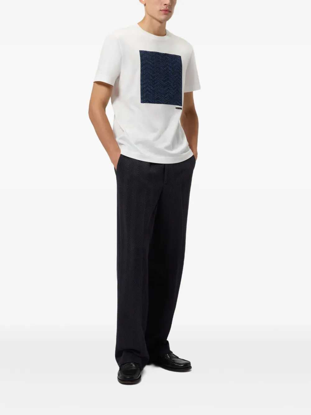 Missoni Men Cotton Jersey Crew-Neck T-Shirt With Insert MISSONI