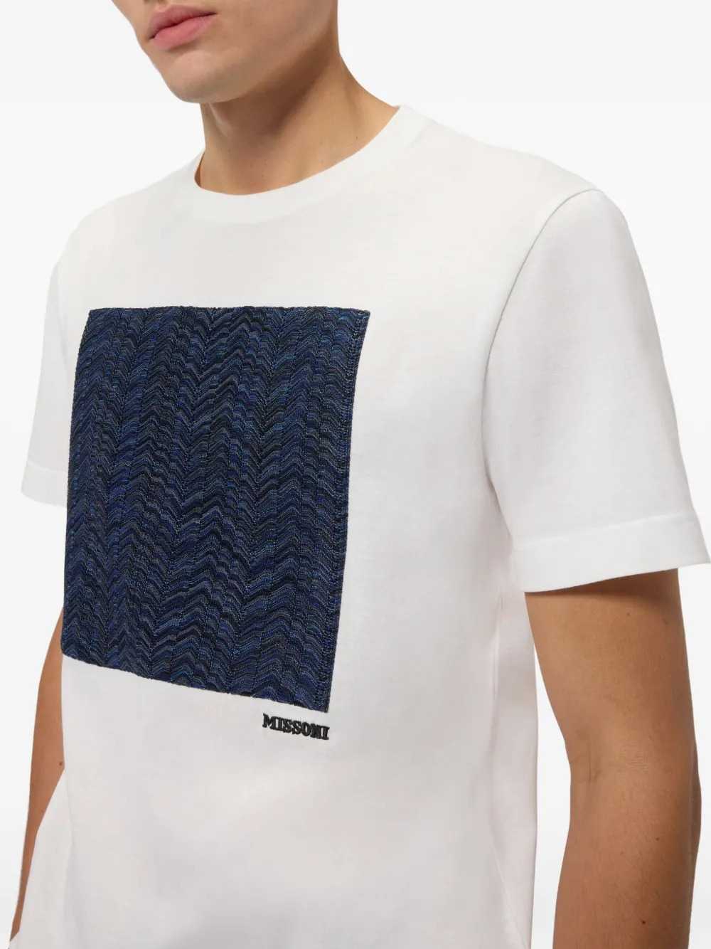 Missoni Men Cotton Jersey Crew-Neck T-Shirt With Insert MISSONI