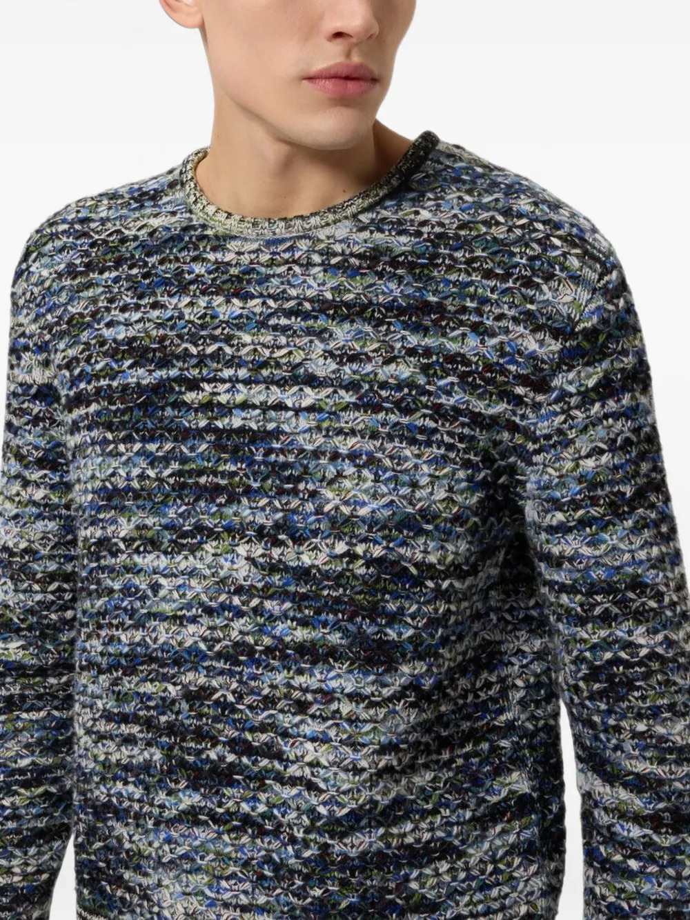 Missoni Men Zigzag Knit Crew-Neck Sweater MISSONI