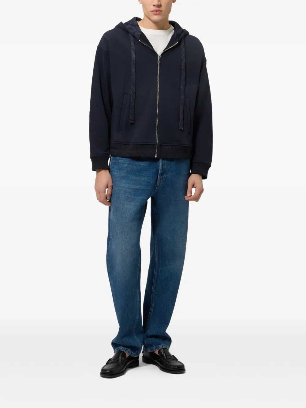 Missoni Men Cotton Zip-Up Hoodie With Insert MISSONI