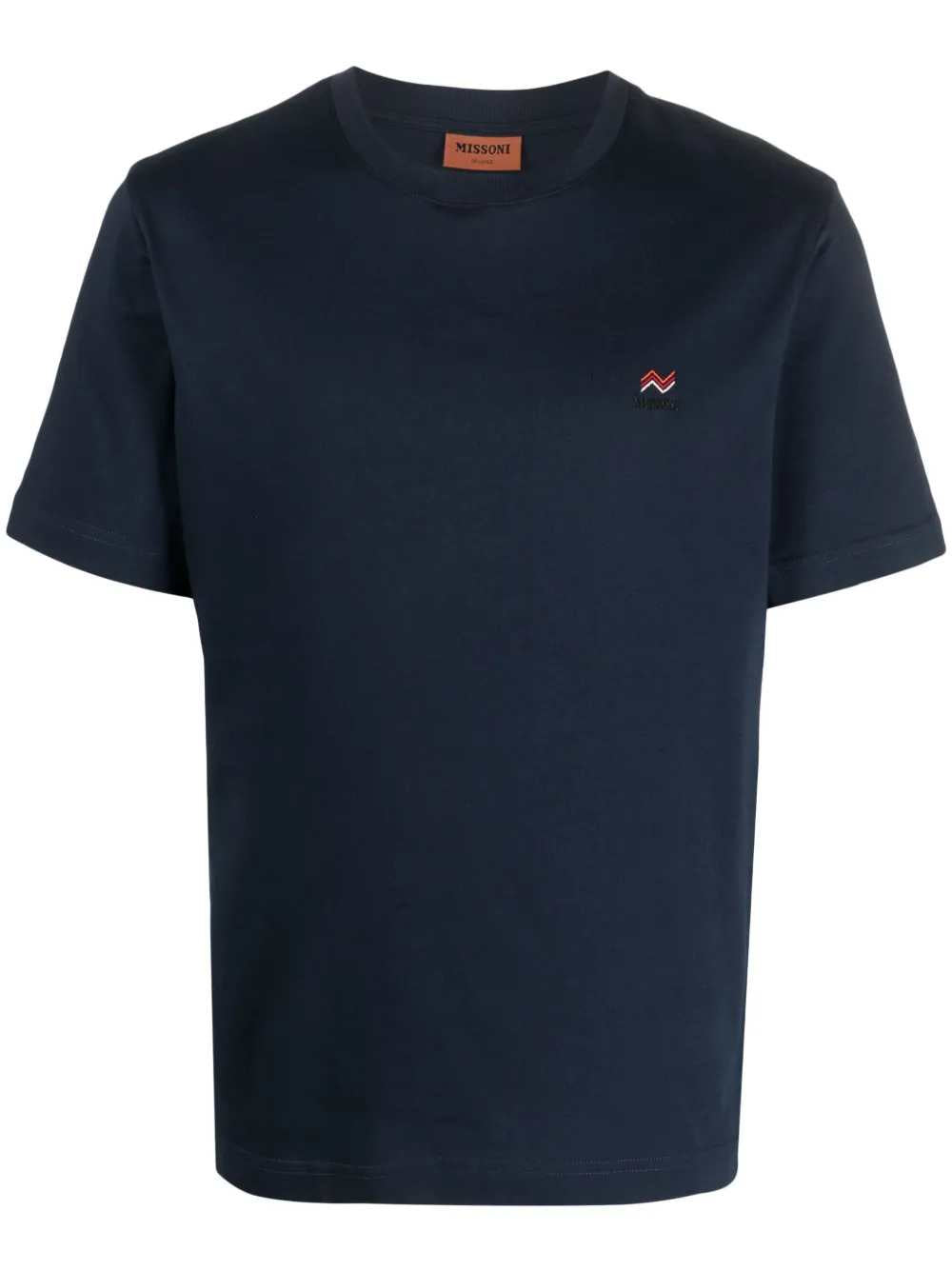 Missoni Men Embroidered Logo Cotton Crew-Neck T-Shirt MISSONI