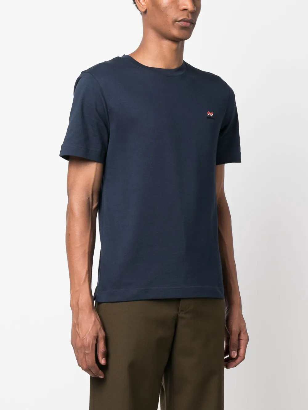 Missoni Men Embroidered Logo Cotton Crew-Neck T-Shirt MISSONI
