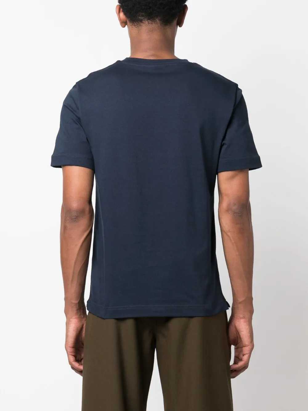 Missoni Men Embroidered Logo Cotton Crew-Neck T-Shirt MISSONI