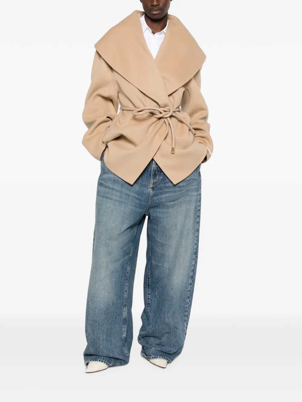 Sportmax Women Belted Shawl-Collar Jacket SPORTMAX