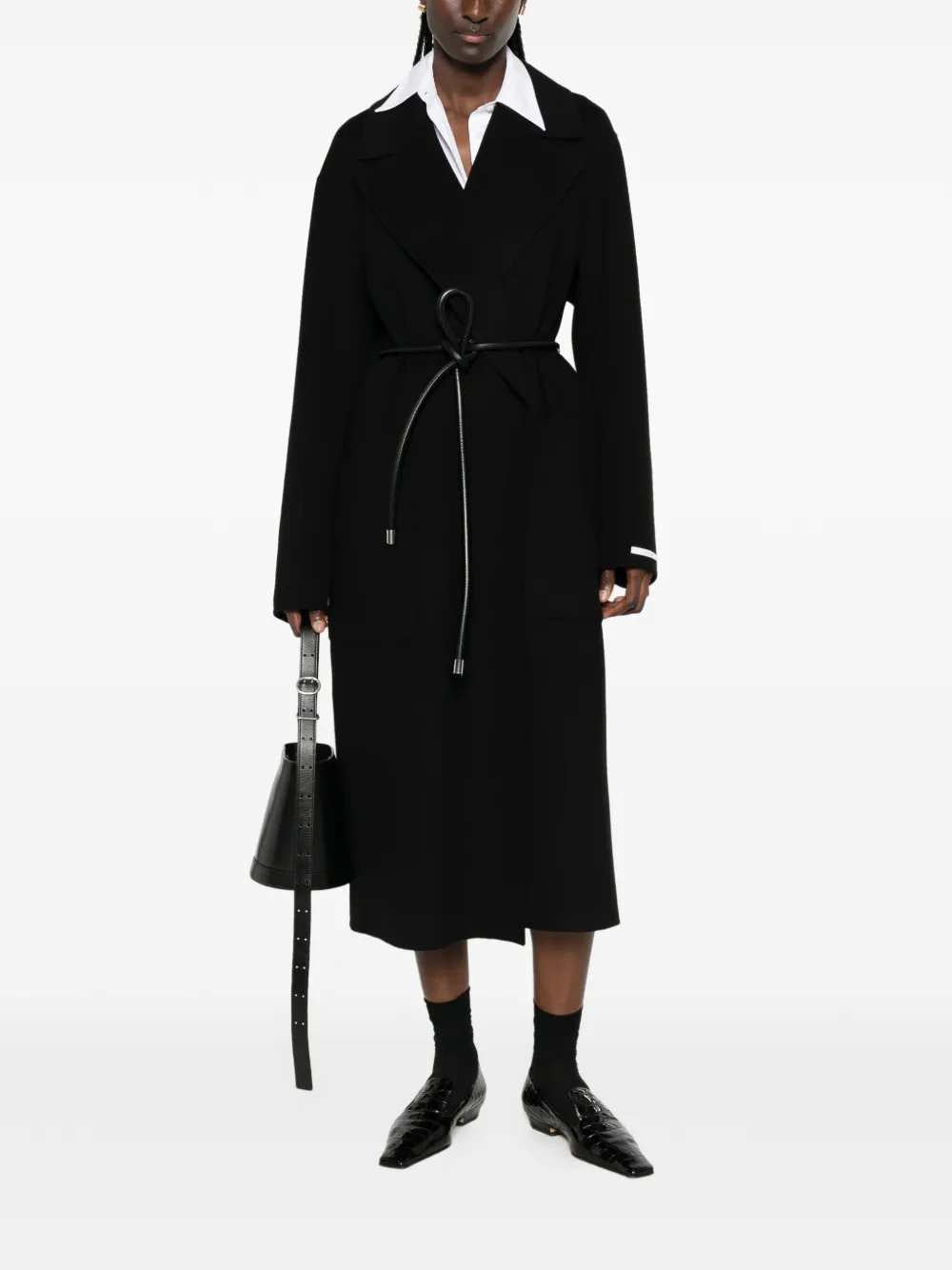 Sportmax Women Zannata Belted Coat With Notch Lapels SPORTMAX