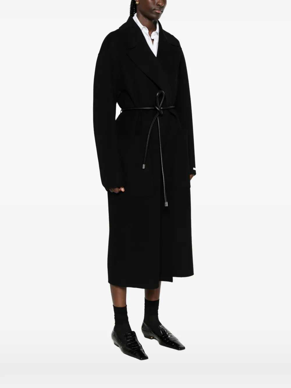 Sportmax Women Zannata Belted Coat With Notch Lapels SPORTMAX