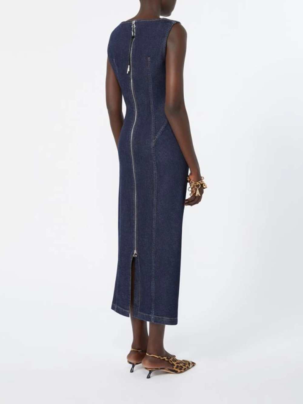 Sportmax Women Denim Dress With Zip Fastening SPORTMAX