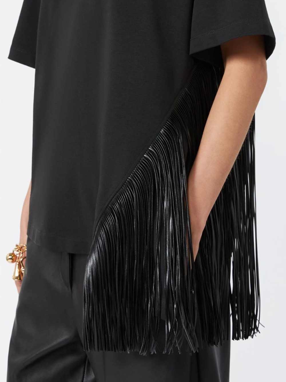 Sportmax Women T-Shirt With Fringe Details SPORTMAX