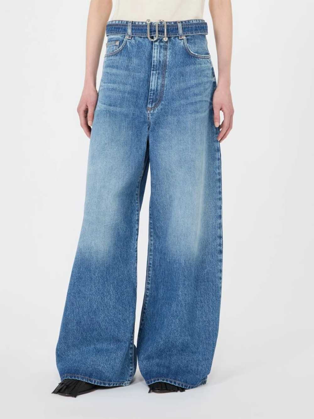 Sportmax Women Belted Wide-Leg Jeans SPORTMAX