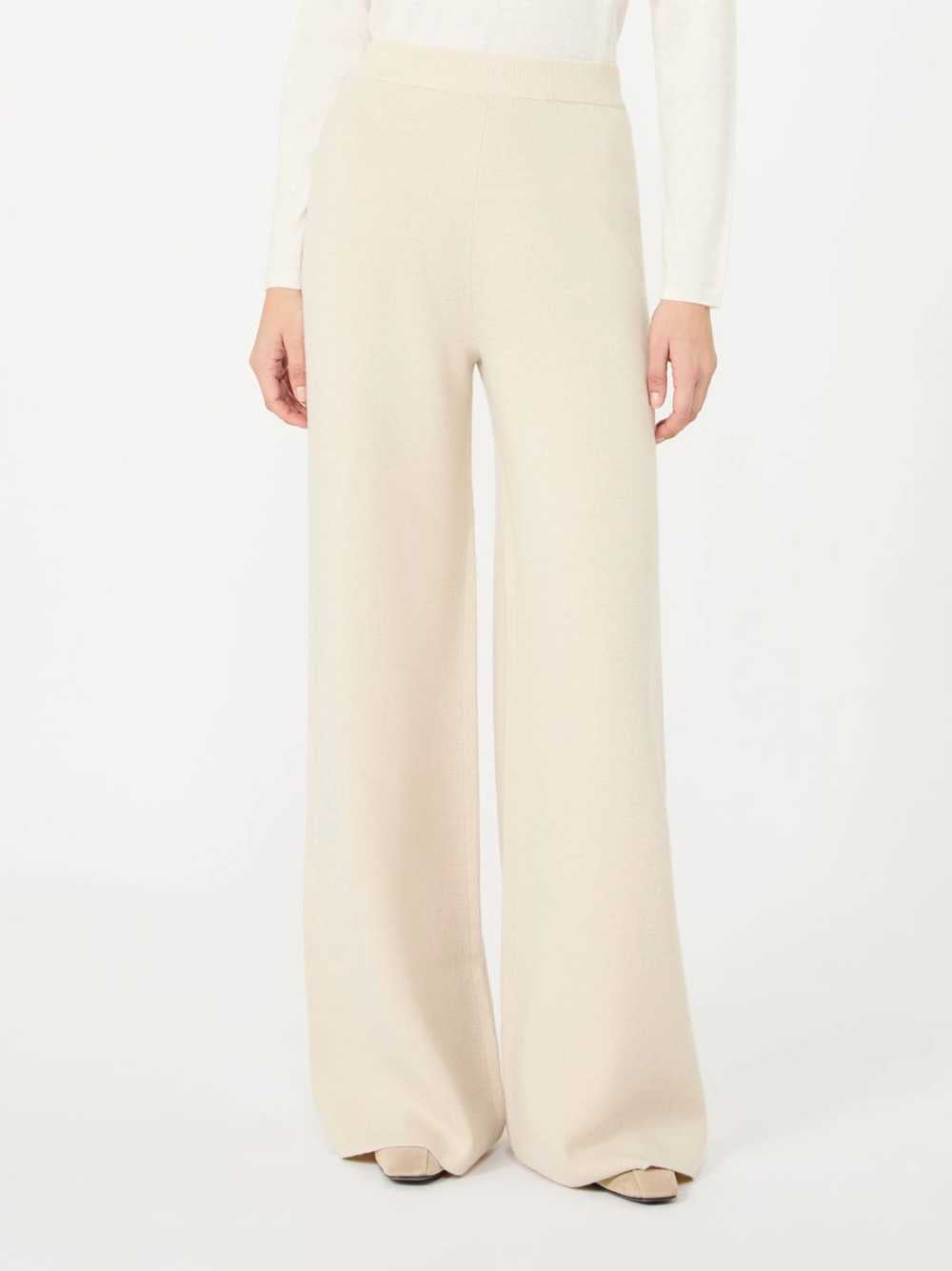 Max Mara Women Wide-Leg Wool And Cashmere Blend Trousers - Beige MAX MARA