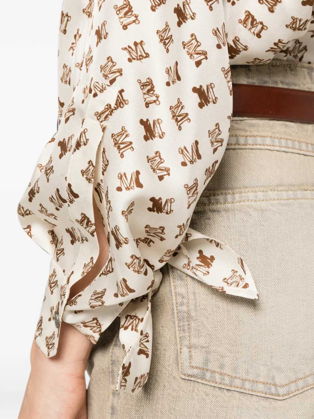 Max Mara Women Oversized Printed Silk Shirt MAX MARA