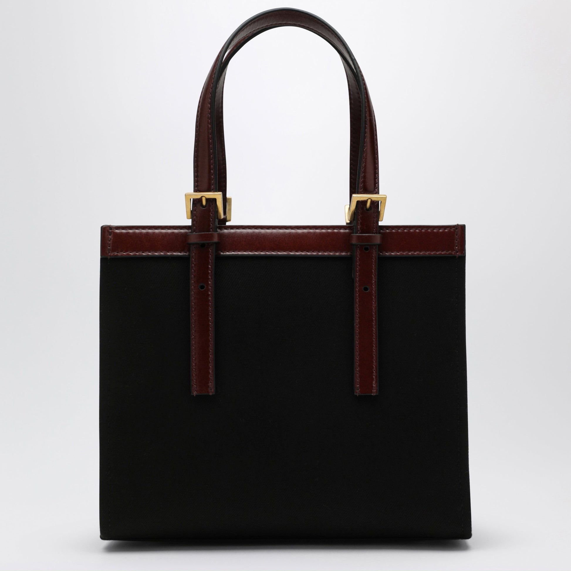 Versace Riviã¨Re Mini Black Canvas Shopper Bag Women VERSACE