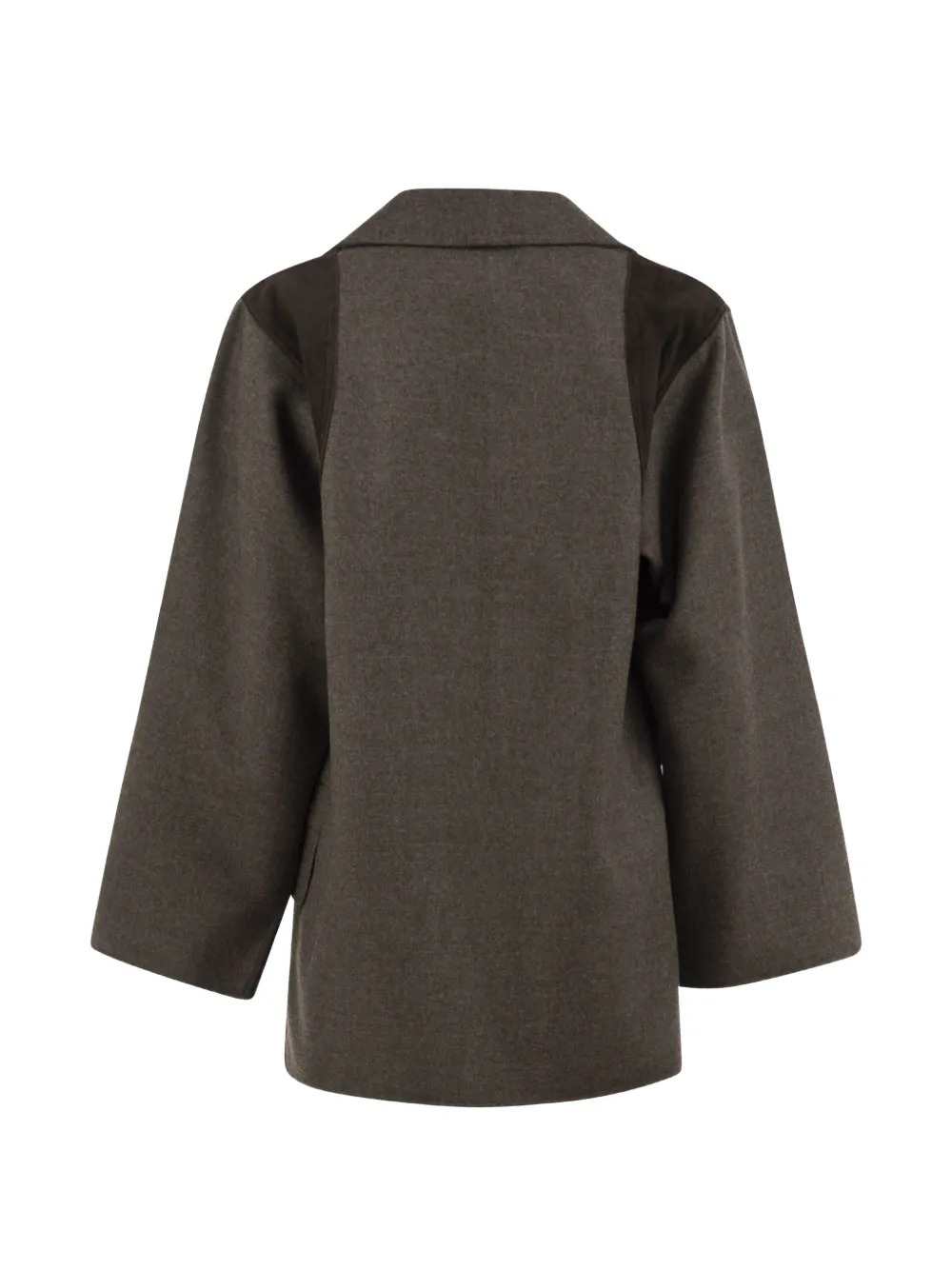 Max Mara Women Fenice Blazer In Virgin Wool With Leather Inserts MAX MARA