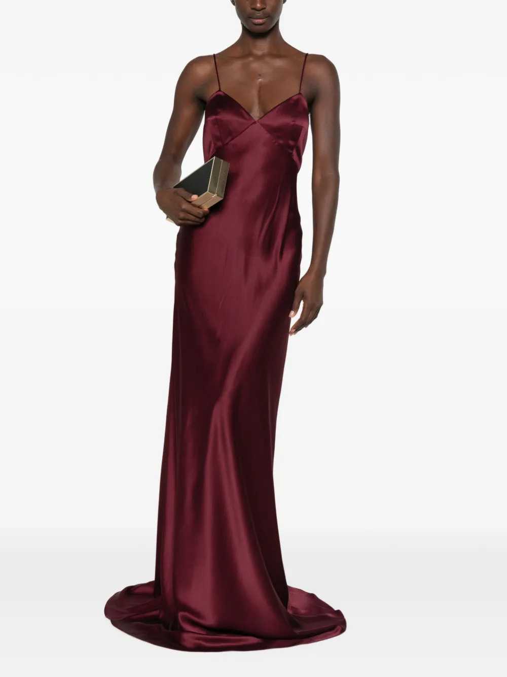 Max Mara Women Silk Satin Slip Dress MAX MARA