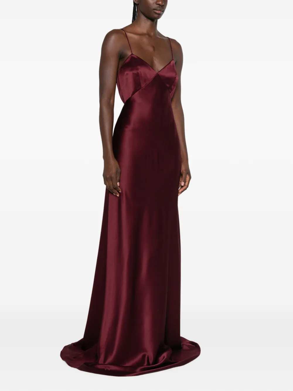 Max Mara Women Silk Satin Slip Dress MAX MARA