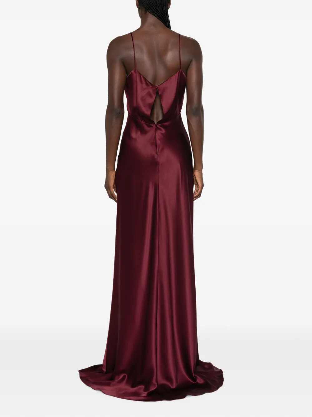 Max Mara Women Silk Satin Slip Dress MAX MARA