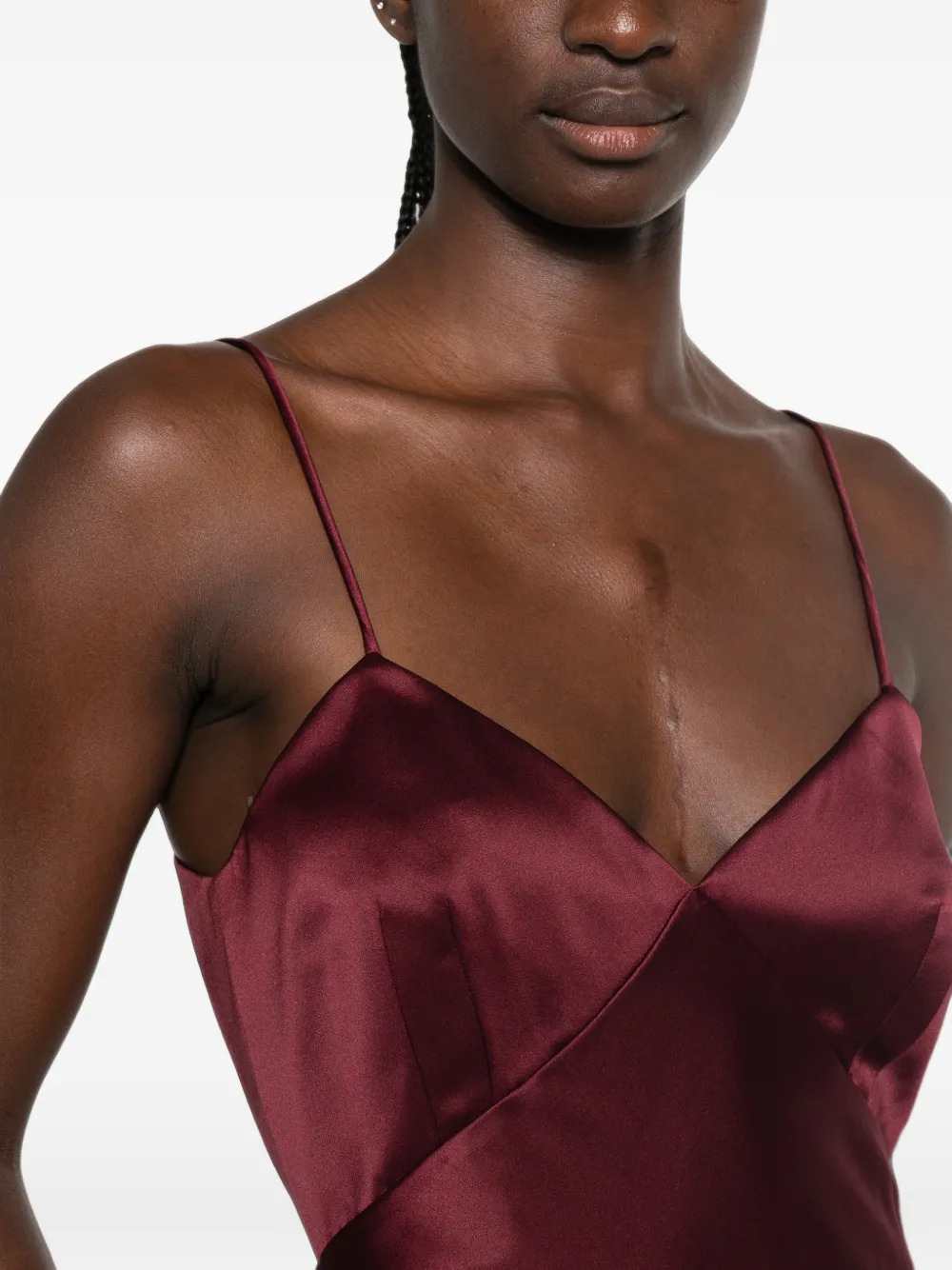 Max Mara Women Silk Satin Slip Dress MAX MARA