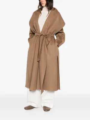 Max Mara Women Coat With Shawl Collar And Belt MAX MARA