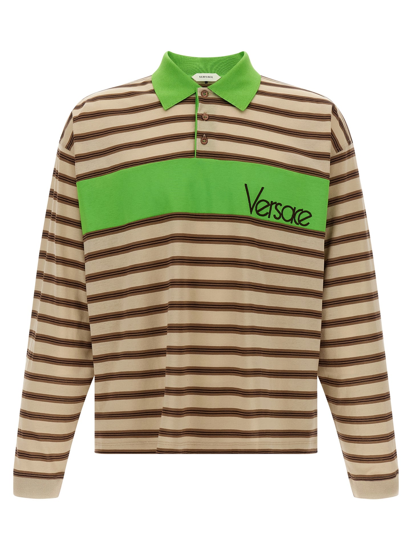 Versace Men Intarsia Polo Shirt VERSACE