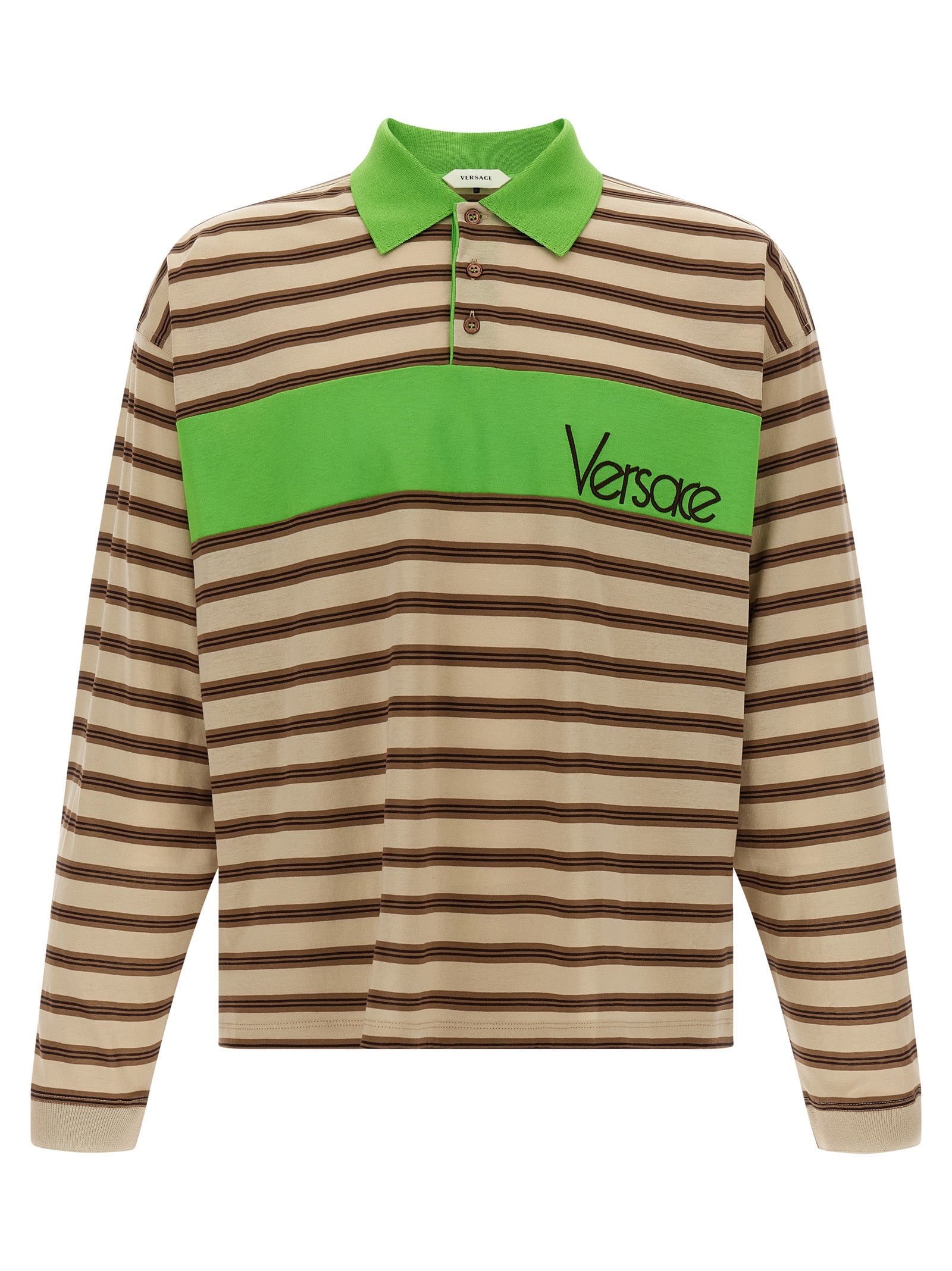 Versace Men Intarsia Polo Shirt VERSACE