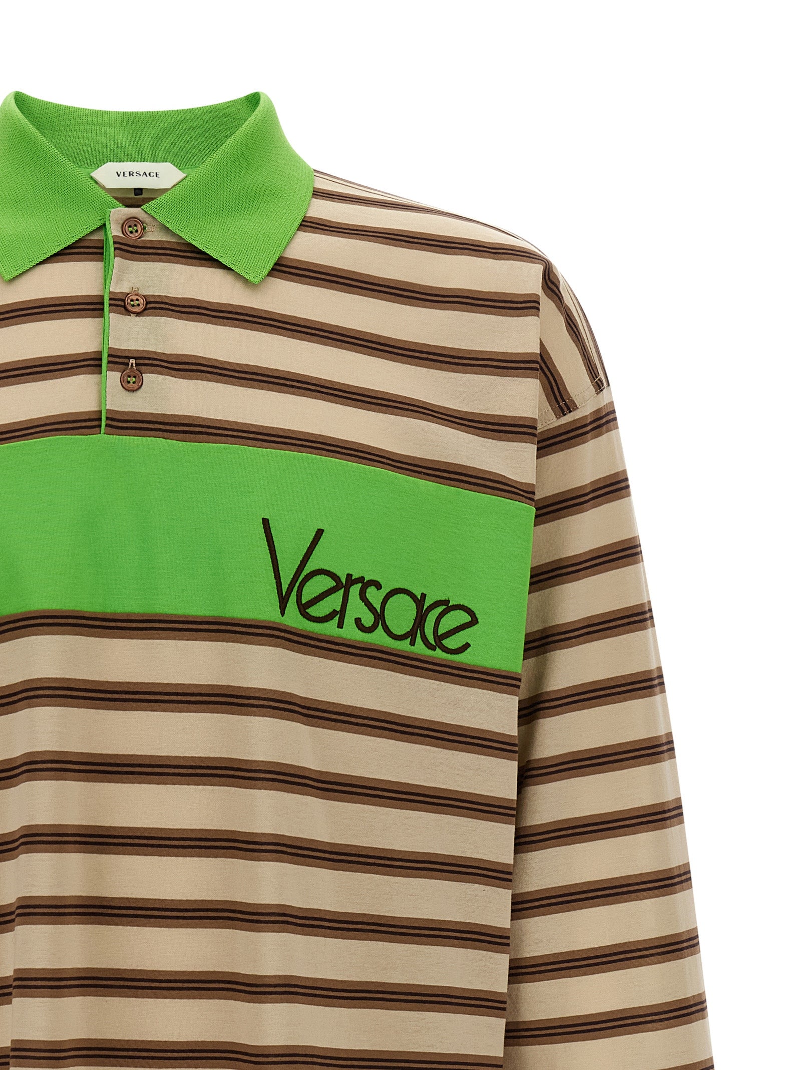 Versace Men Intarsia Polo Shirt VERSACE