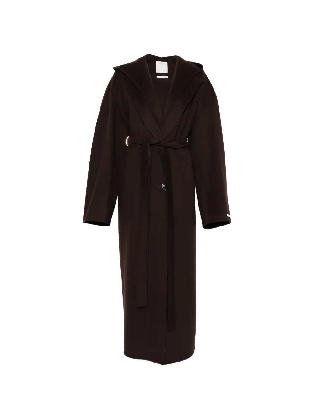 Sportmax Women Hooded Belted Coat SPORTMAX