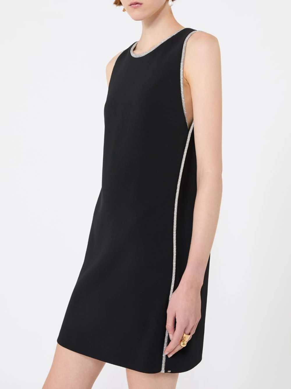 Sportmax Women Stretch Viscose Dress - Black SPORTMAX