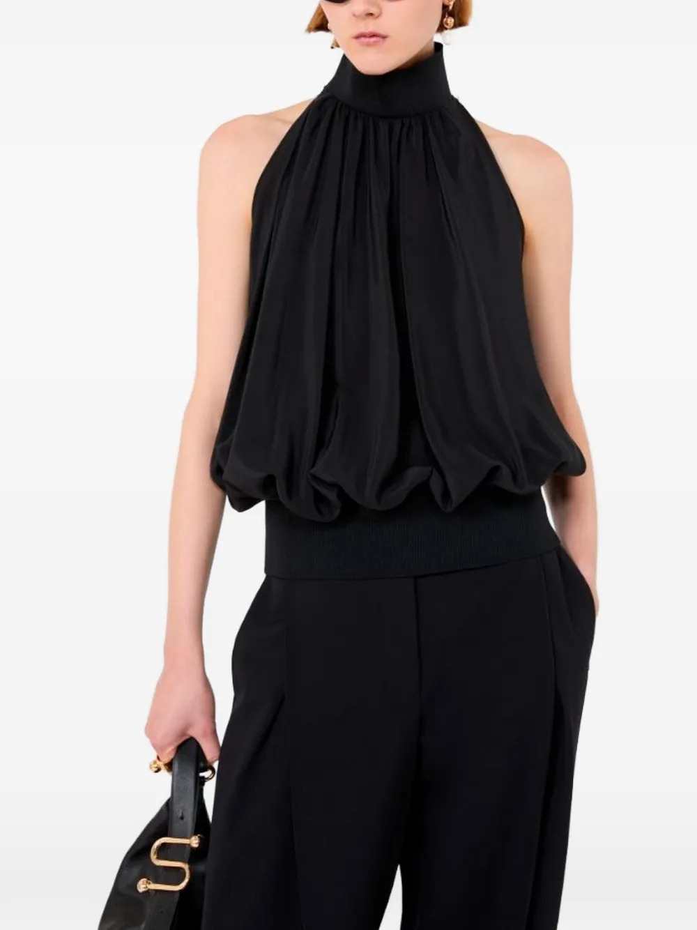 Sportmax Women Silk Halter-Neck Top SPORTMAX