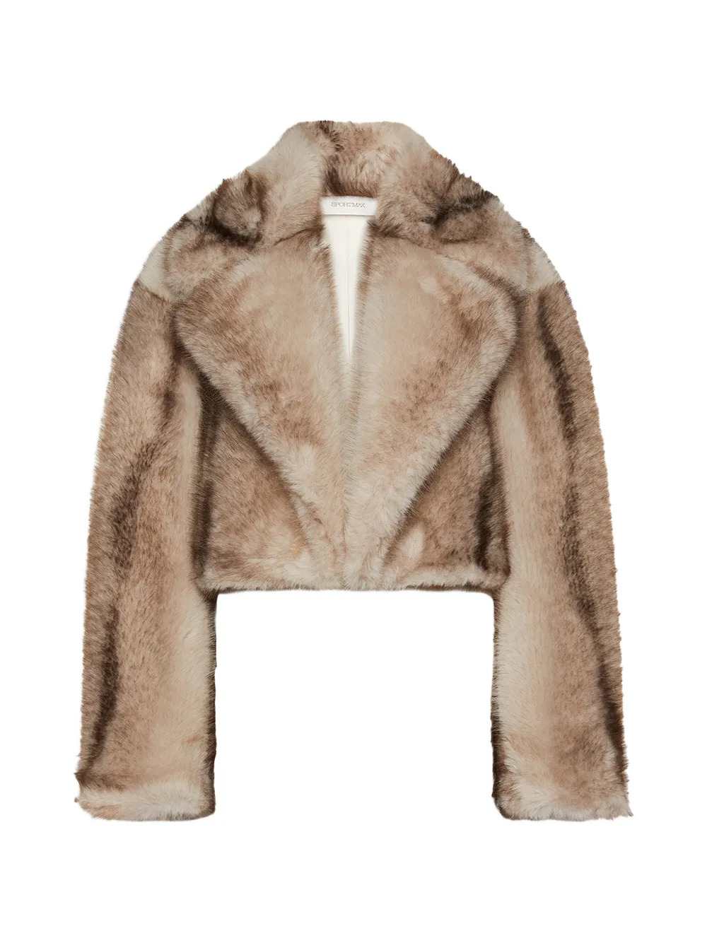 Sportmax Women Cropped Furry Jersey Jacket SPORTMAX