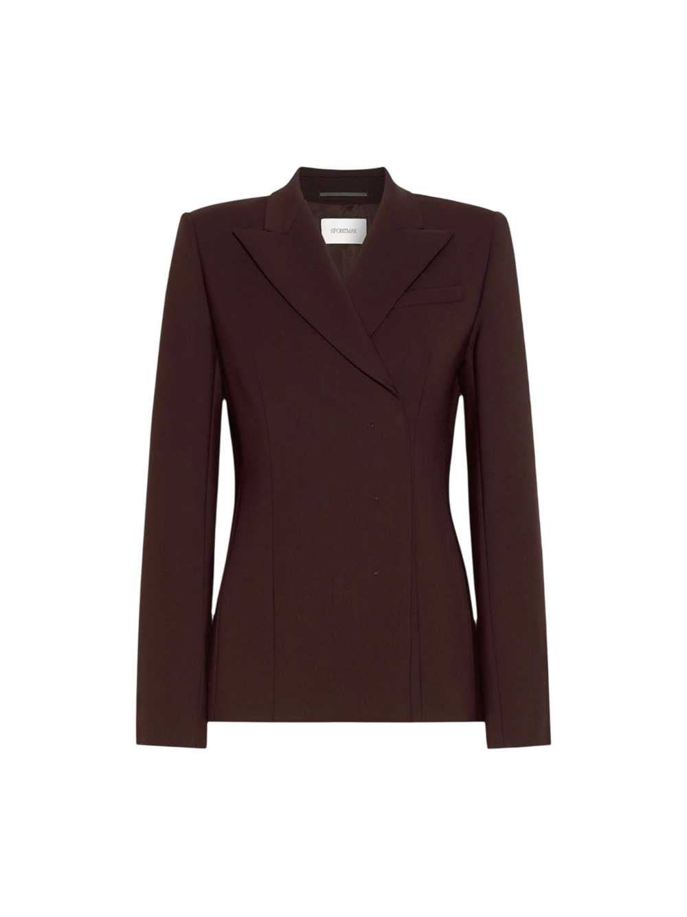 Sportmax Women Tailored Stretch Wool Jacket - Plum SPORTMAX